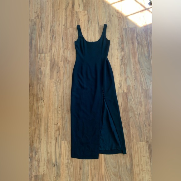 Nicole Miller Long Black Dress - Picture 2 of 4